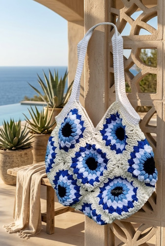 Borsa tracolla estiva fatta - borsa,