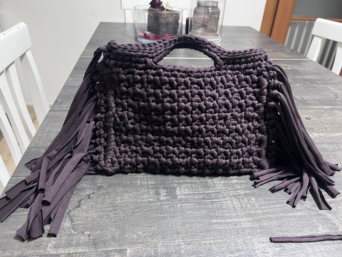 Borsa uncinetto fatta mano - uncinetto, a