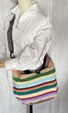 Borsa a righe uncinetto