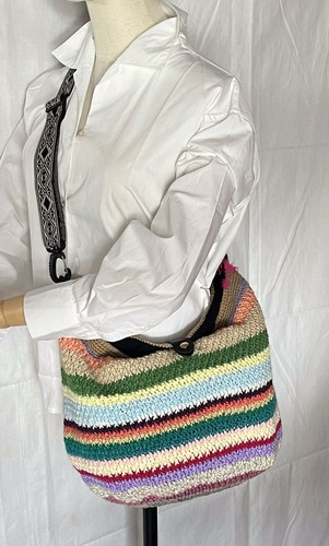 Borsa righe uncinetto - righe,