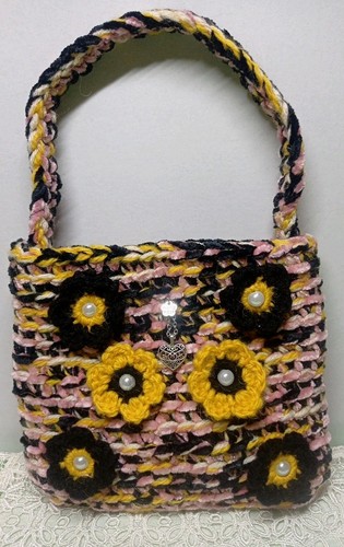 Borsa donna uncinetto fatta - donna,
