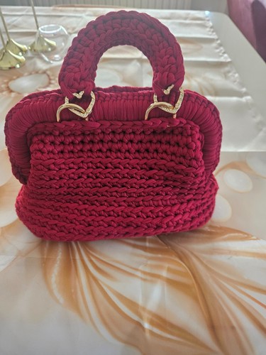 Borsa fatta mano uncinetto - borsa,