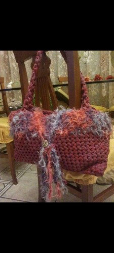 Borsa fatta mano uncinetto - a,