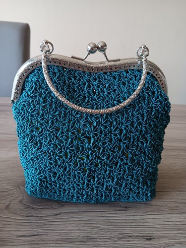 Borsa uncinetto fatta - uncinetto,