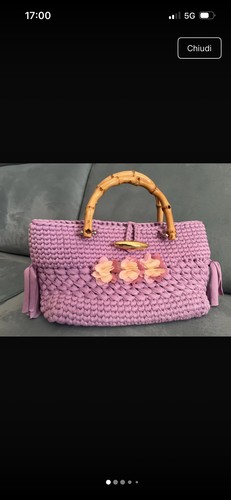 Borsa mano donna uncinetto - borsa,