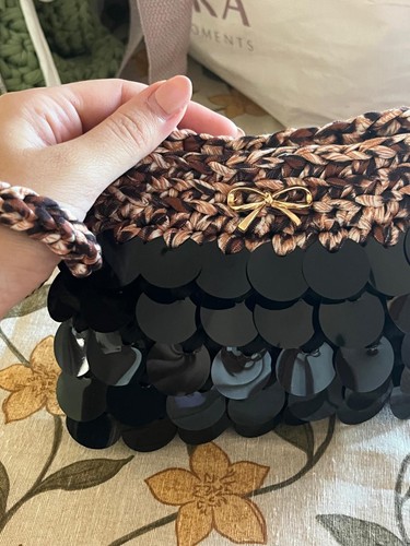 Borsa uncinetto fatta - uncinetto,