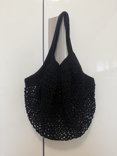 Borsa donna nera uncinetto - donna, a