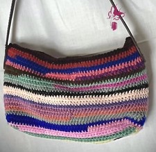 Borsa a righe uncinetto