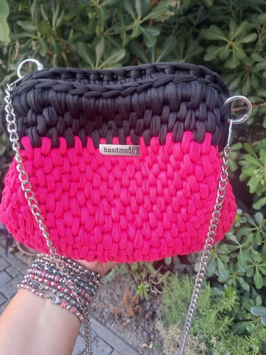 Borsa clutch all uncinetto - borsa, all'uncinetto
