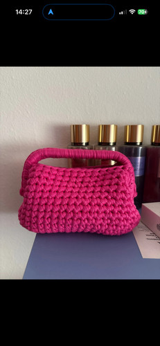 Borsa uncinetto fatta - a, mano
