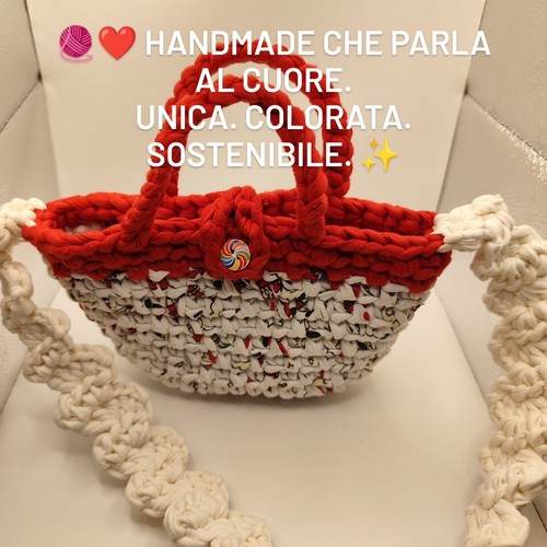 Borsa uncinetto fatta - fatta, a