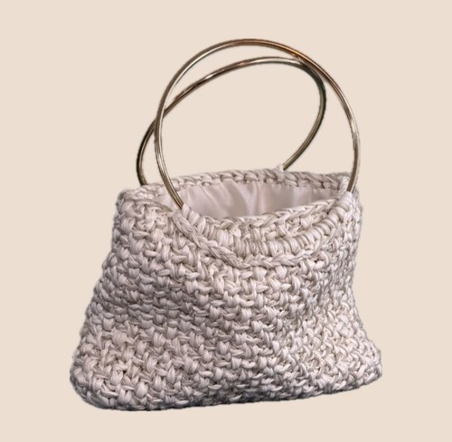 Borsa uncinetto fatta a - ad,