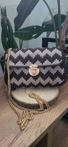 Borsa uncinetto fatta mano - uncinetto, a