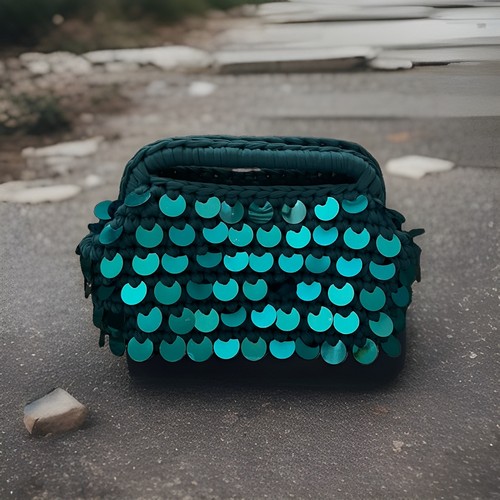 Borsa fatta mano uncinetto - a,