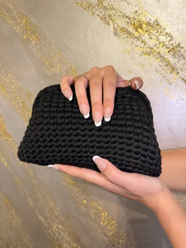 Borsa all uncinetto clutch - borsa, all’uncinetto