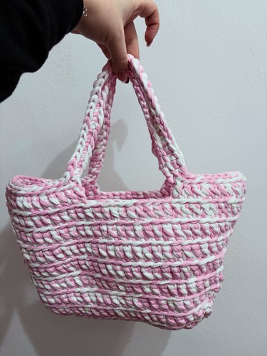 Borsa uncinetto fatta mano - borsa, a