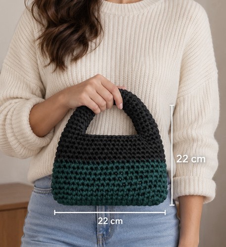 Borsa mano mini donna - mini, fatta