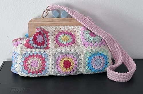 Borsa granny clic clac legno - borsa,