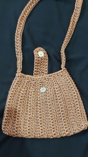 Borsa tracolla all - tracolla, all'uncinetto