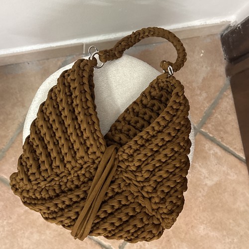 Borsa all uncinetto - borsa, fatta