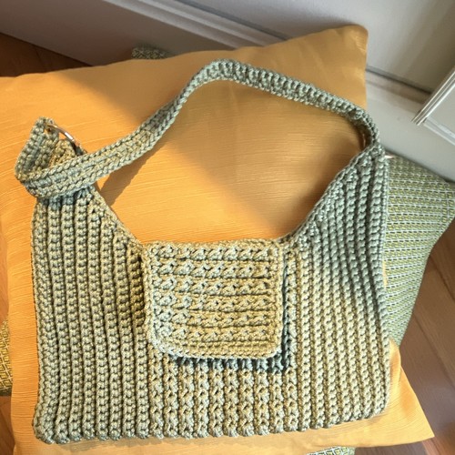 Borsa spalla uncinetto fatta - spalla,