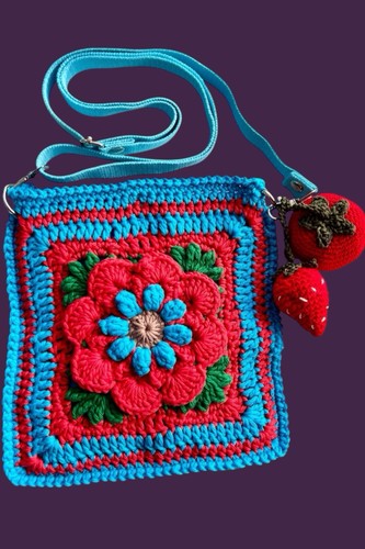 Borsa tracolla fatta mano - borsa,