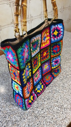 Borsa crochet fatta - crochet,