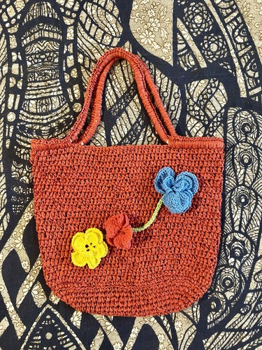 Borsa crochet ricamata - borsa,