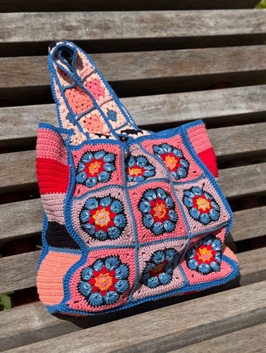 Borsa mano all uncinetto - a,