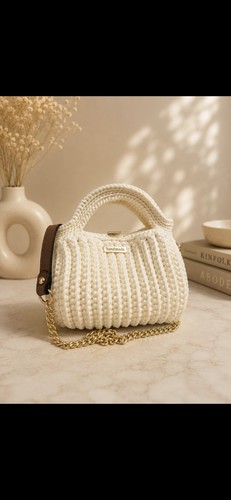 Borsa fatta mano uncinetto - borsa, a