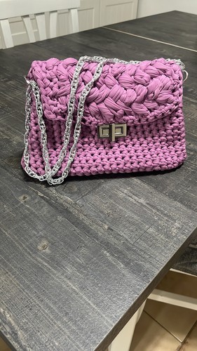 Borsa uncinetto fatta - borsa,