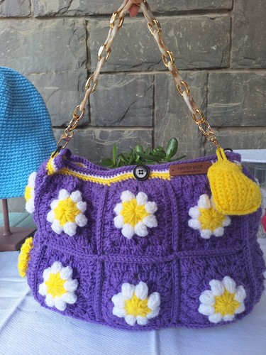 Borsa fatta mano uncinetto - borsa,