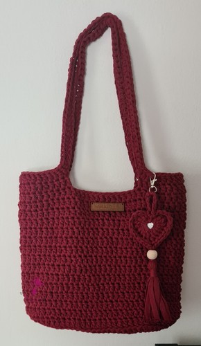 Borsa uncinetto fettuccia - uncinetto,,