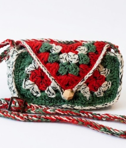 Borsa donna uncinetto fatta - ​borsa,