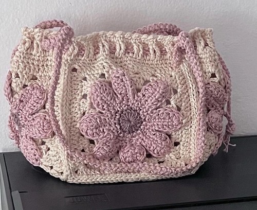 Borsa uncinetto fiori - borsa,
