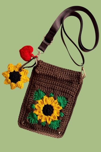 Borsa tracolla girasole - a,