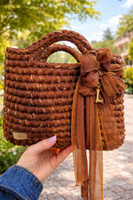 borsa uncinetto color