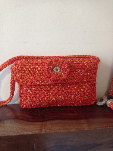 Borsa donna uncinetto fatta - donna,