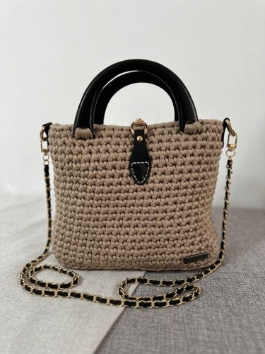 Borsa uncinetto fatta mano - borsa, a