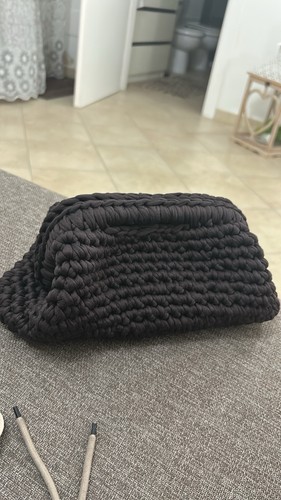 Borsa clutch donna marrone - , a