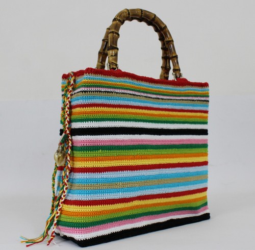 Borsa beige fatta - beige, mano