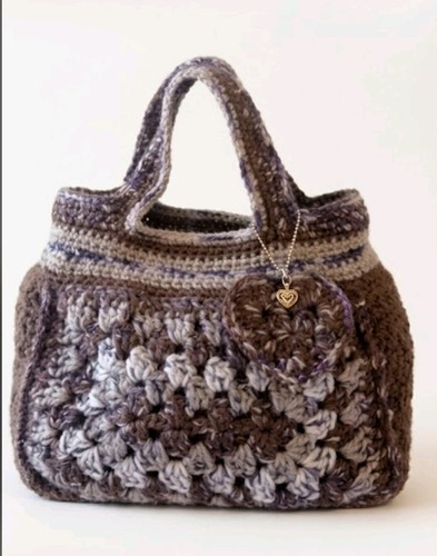 Borsa donna uncinetto fatta - ​borsa,