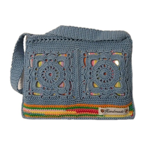 Borsa donna uncinetto fatta - borsa,