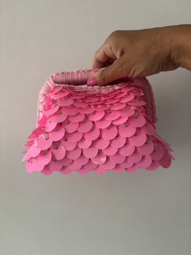 Borsa clutch all uncinetto - clutch, all'uncinetto
