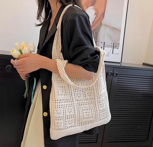 Borsa uncinetto fatta mano - borsa, a