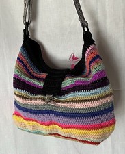Borsa a righe uncinetto