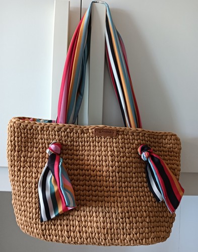 Borsa uncinetto fatta - a, mano