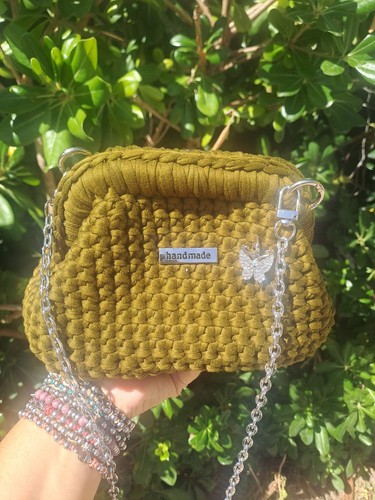 Borsa clutch all uncinetto - borsa,