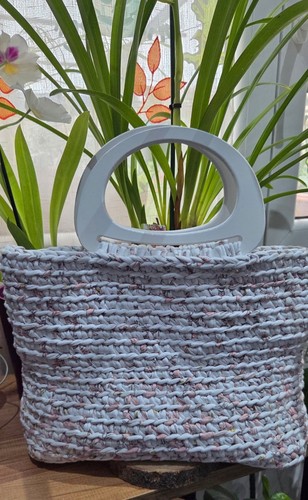 Borsa uncinetto colore bianco - uncinetto,,
