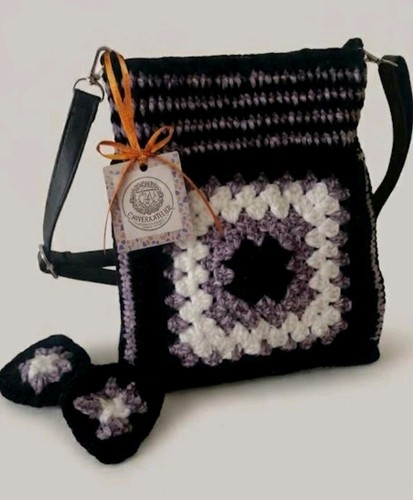 Borsa donna tracolla uncinetto - borsa,